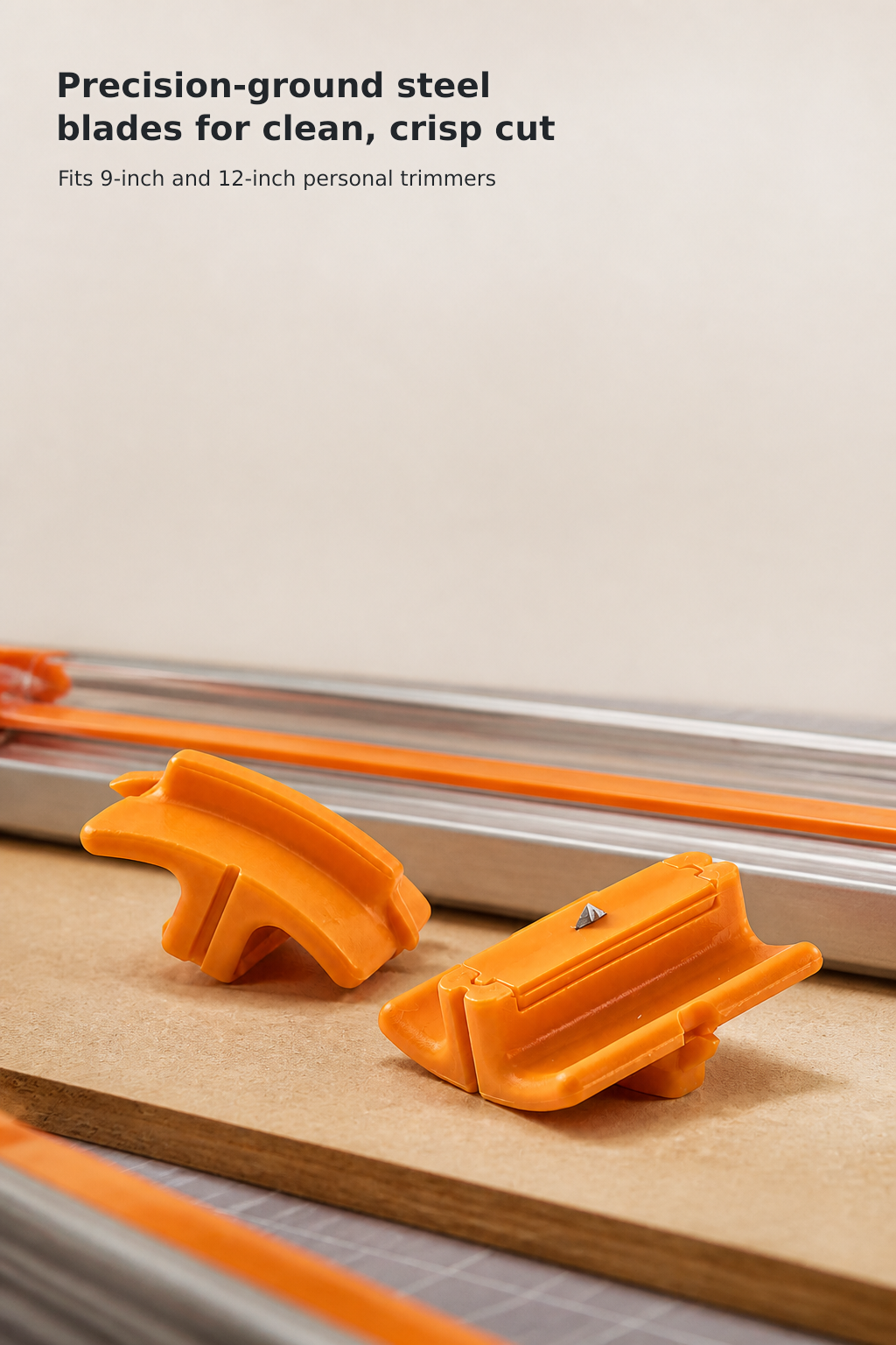 2-Pack Paper Trimmer Replacement Blades – Orange